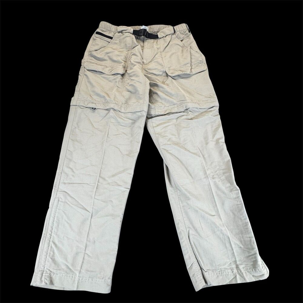 The North Face Pants Shorts  XL Beige Convertible Nylon Cargo Hiking Outdoor